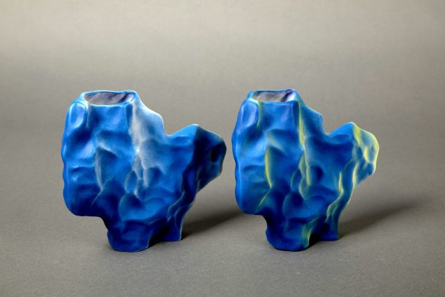 Cloud Ikebana Vases 2019-2020 Kirsty Collins deep blue
