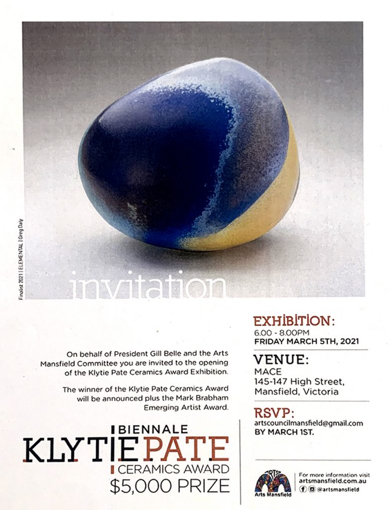 Klytie Pate Biennale Ceramics Award 2020-21